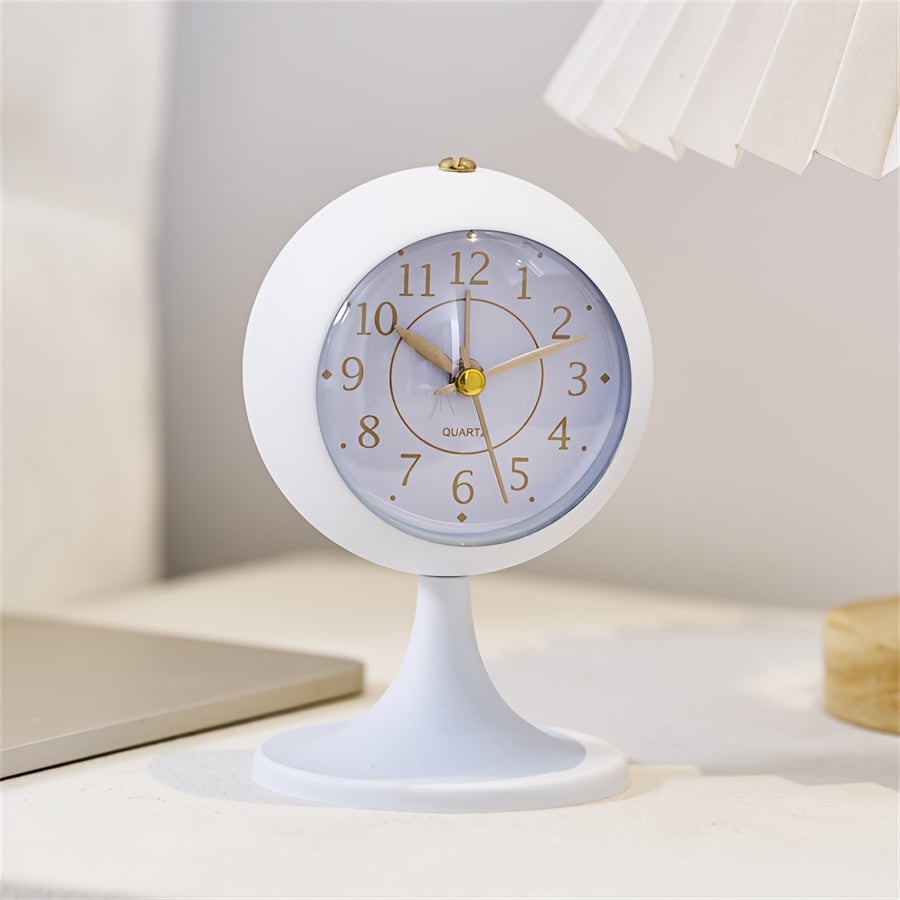 CartoonGlow Clock - Luxe LED Wekker met Gouden Accenten