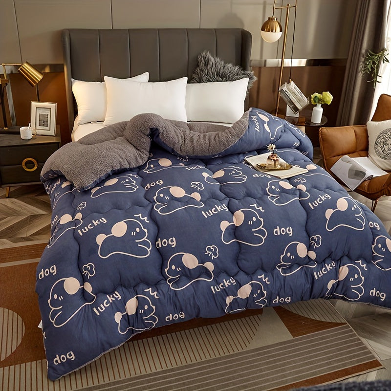 SherpaComfort – Luxe Fleece Deken met Cartoon Design