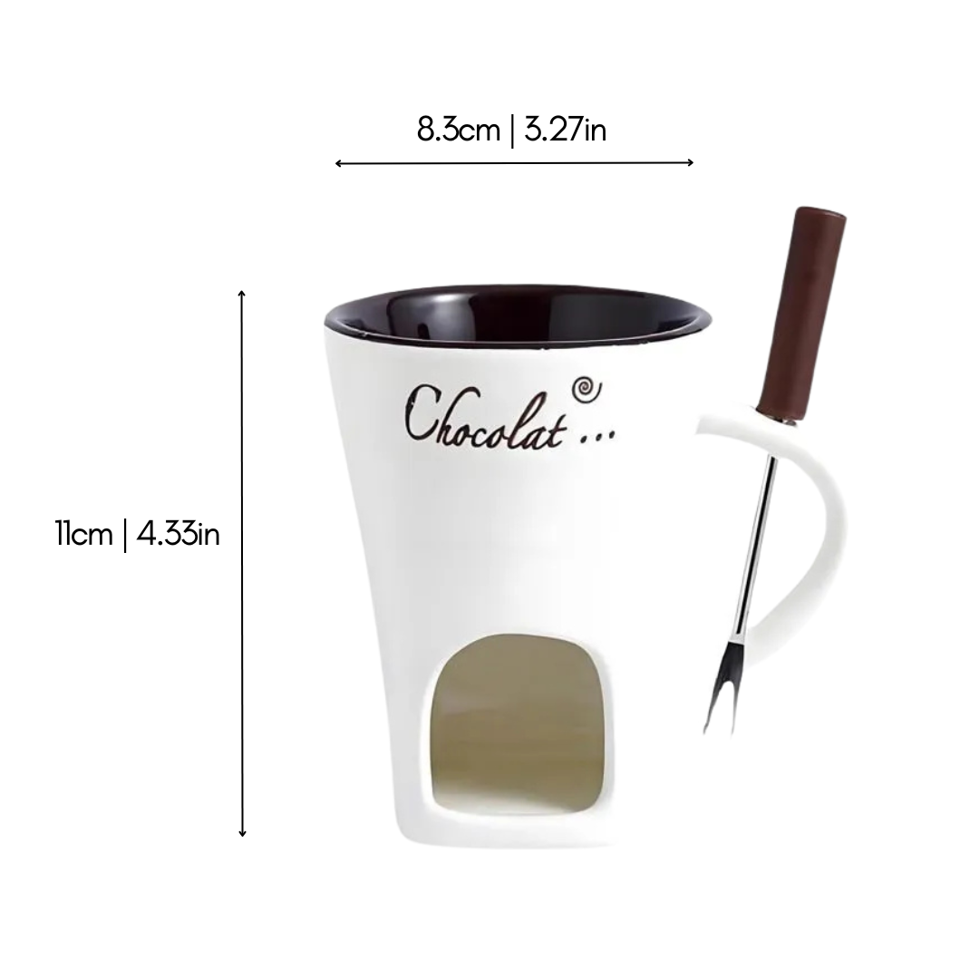 ChocoFondue - Elegante Kom voor Smeltbare Chocolade & Kaas