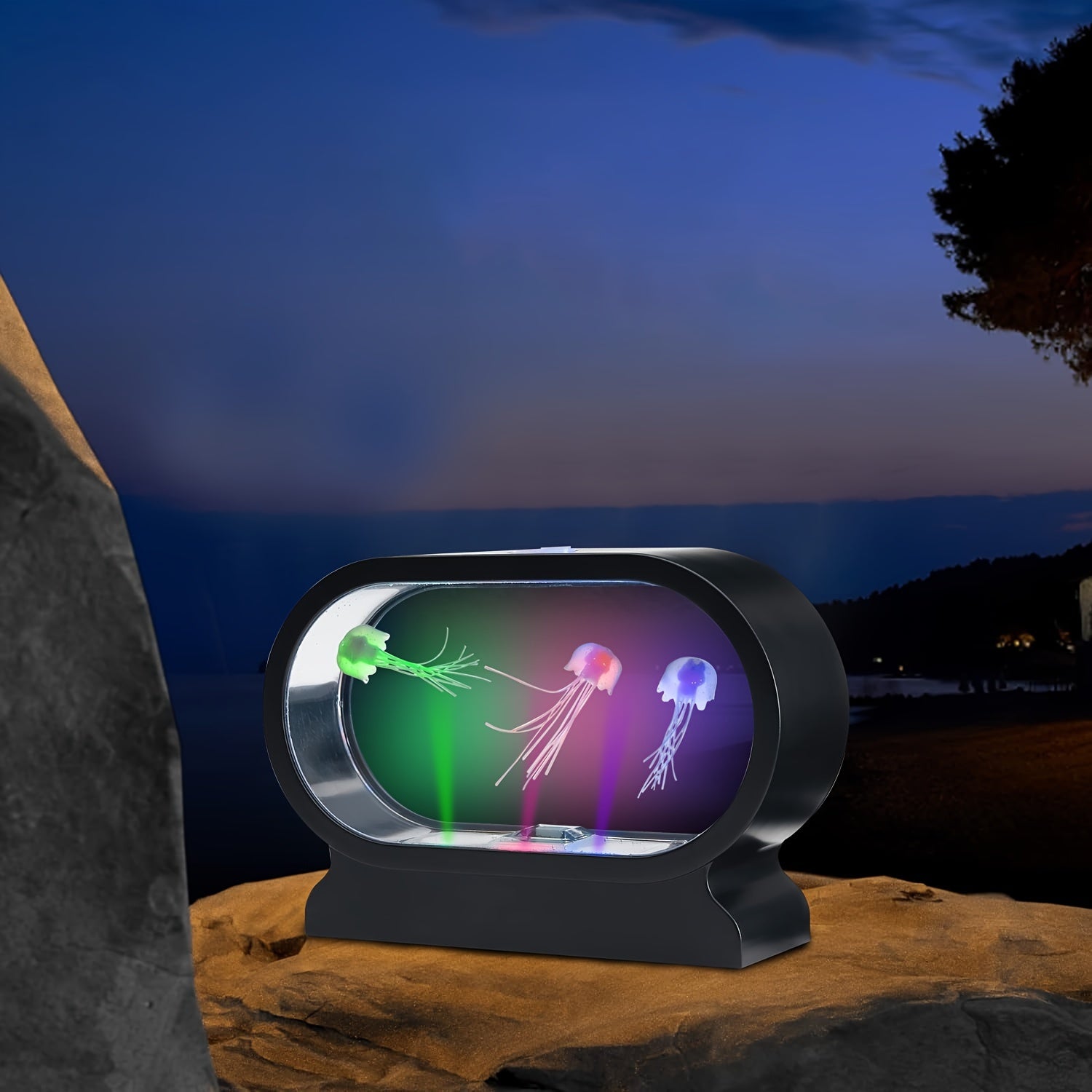 LumiJelly - LED Jellyfish Tafellicht met 3 Kleuren