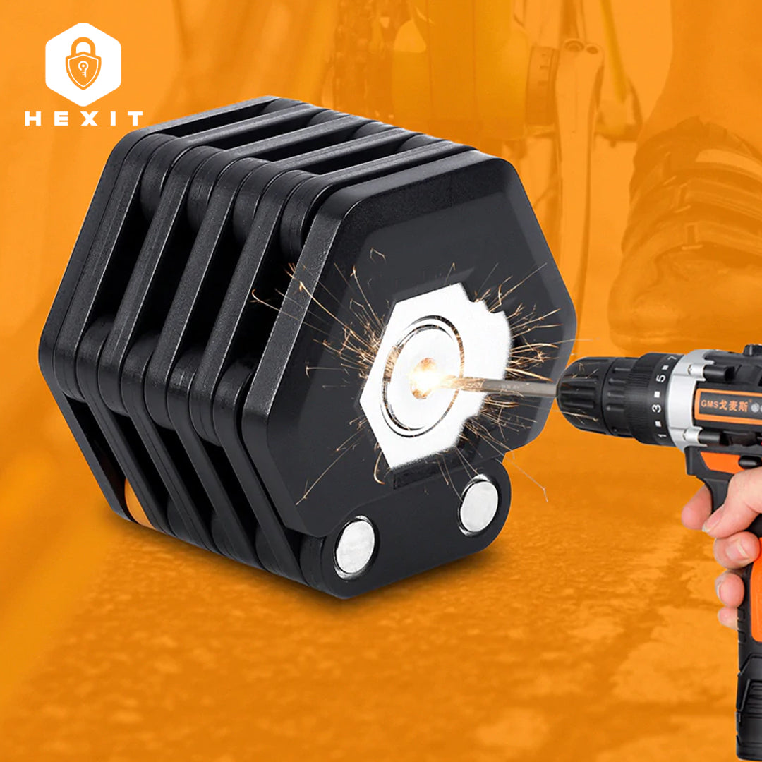 HEXIT™ FoldLock - Compact en Lichtgewicht Fietsslot
