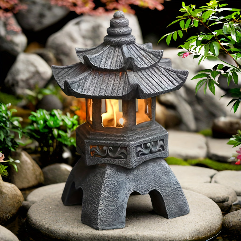 LumiGlow Lantern - Zen Tuin Decoratie op Zonne-Energie