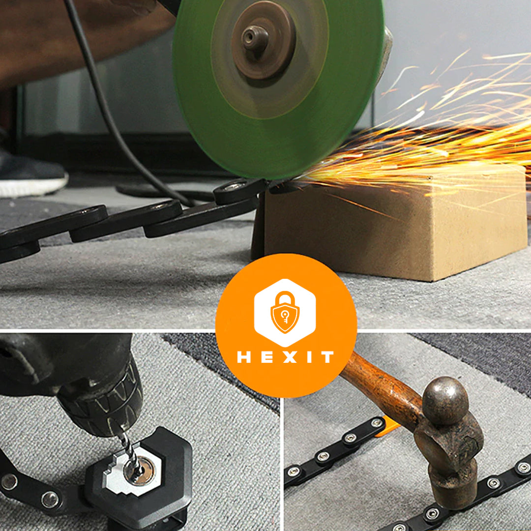 HEXIT™ FoldLock - Compact en Lichtgewicht Fietsslot