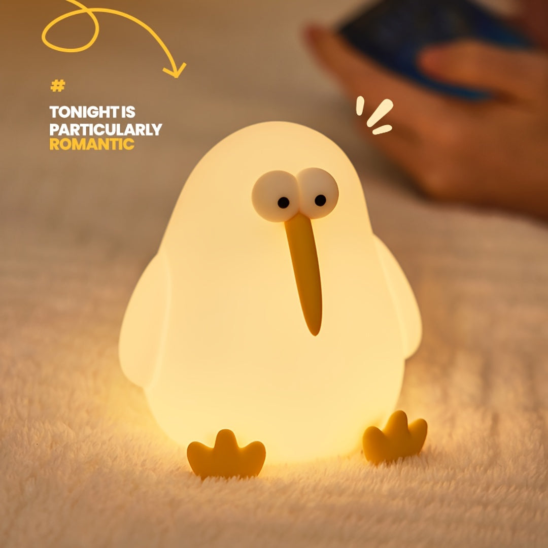 KiwiGlow Lamp - Schattige Kiwi LED Nachtlamp