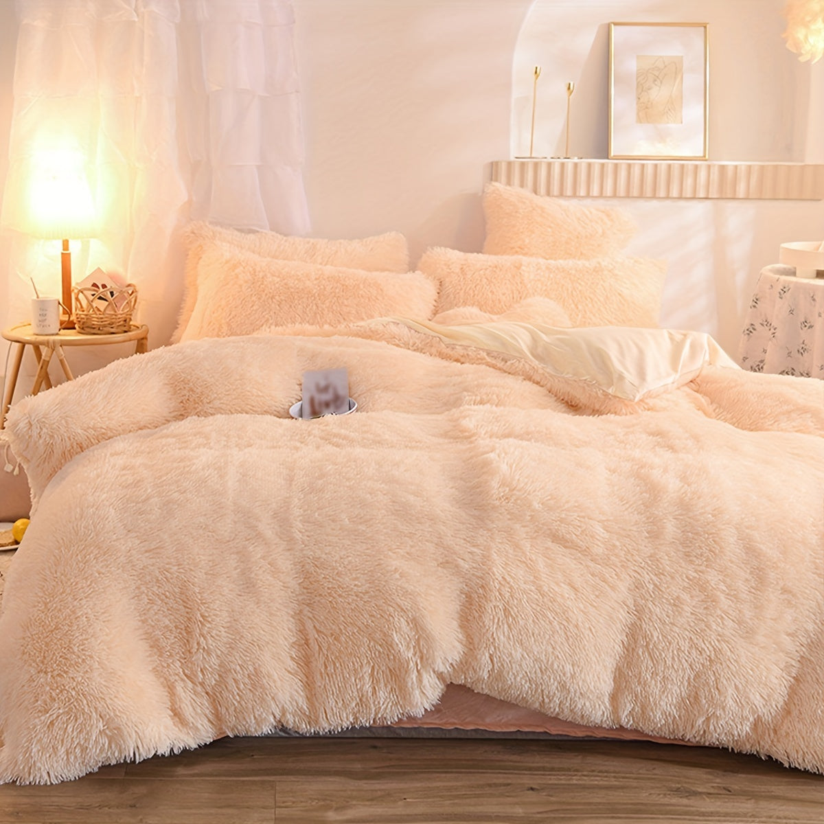 Ultrazachte Pluche Dekbedovertrek Set met Rits - Luxe & Comfort