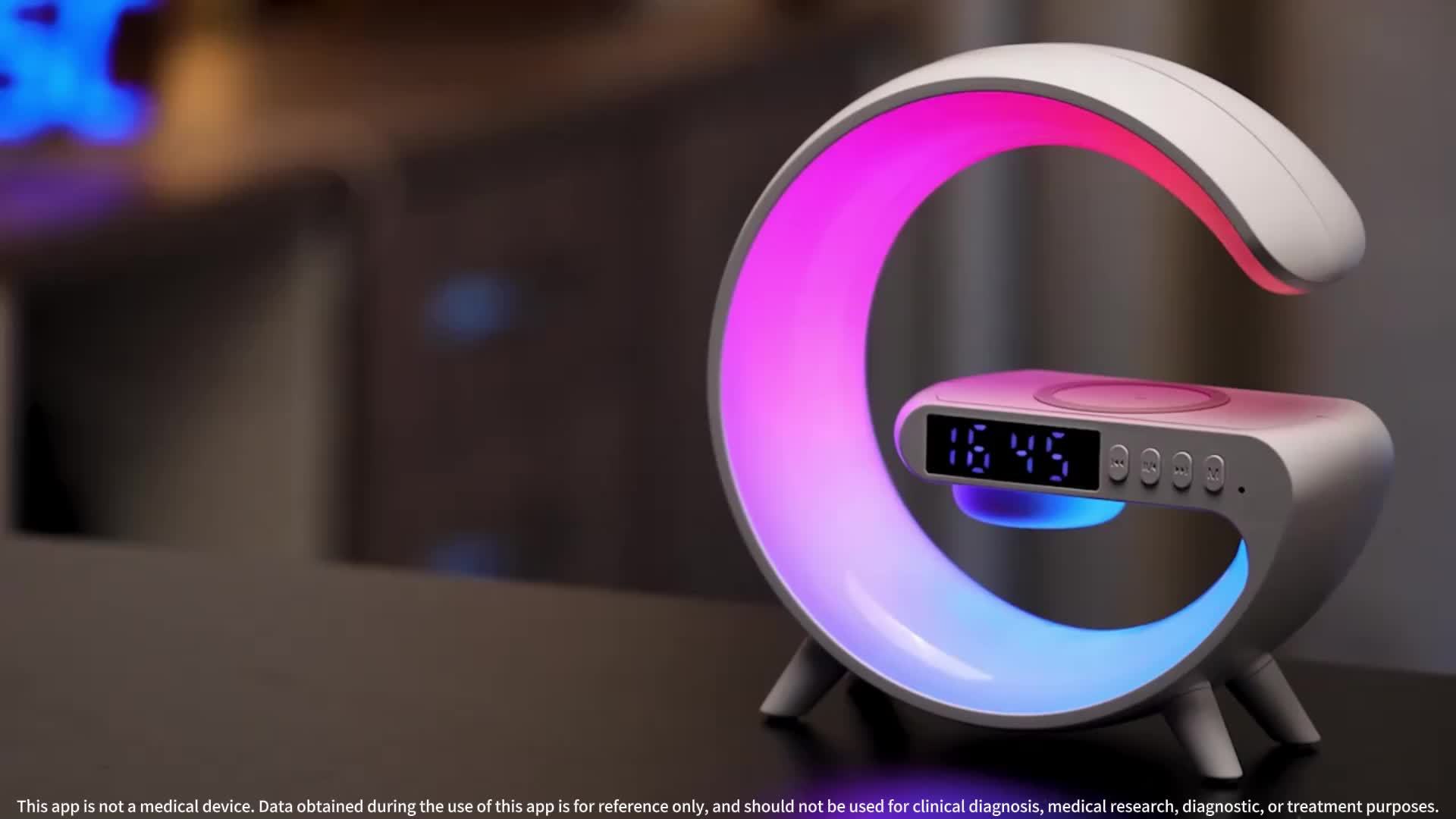 SlimLamp - Minimalistische Tafellamp met Wekker en Opladen