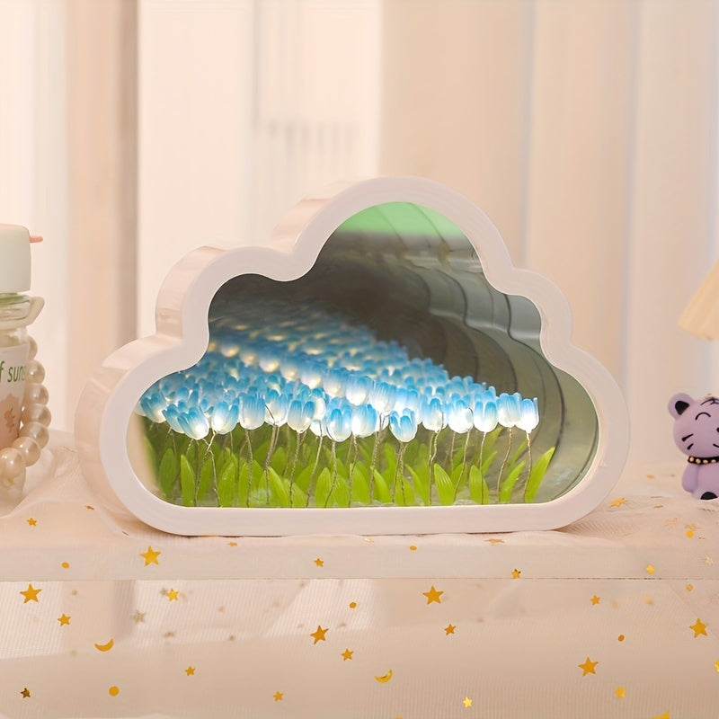 TulipGlow Lamp – LED Nachtlamp met Bloemenstijl