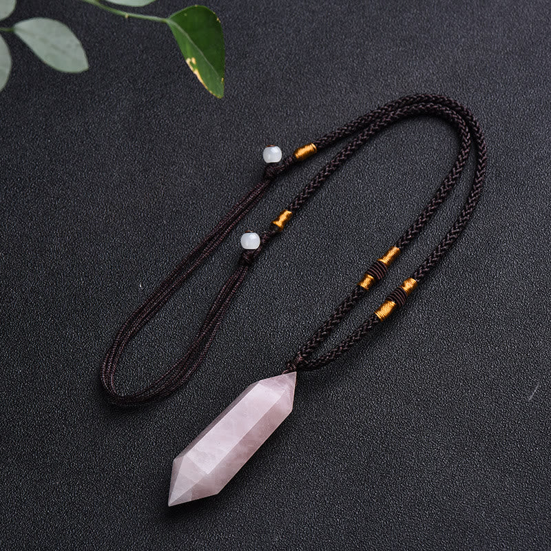Amethist Healing Crystal Necklace - Lyra Collection