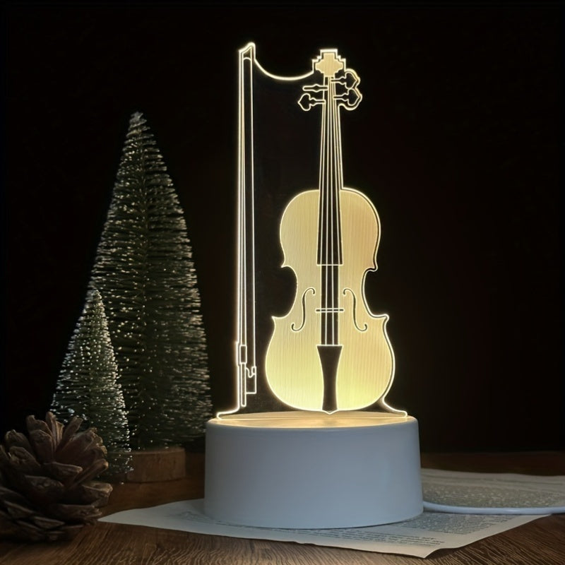 MelodyGlow Lamp - 3D Cello LED Tafellamp
