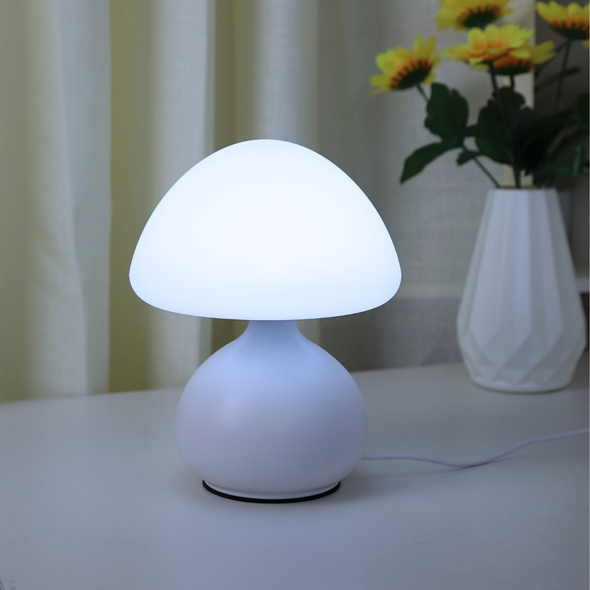 ModernLight - Chique Paddestoel Tafellamp met USB