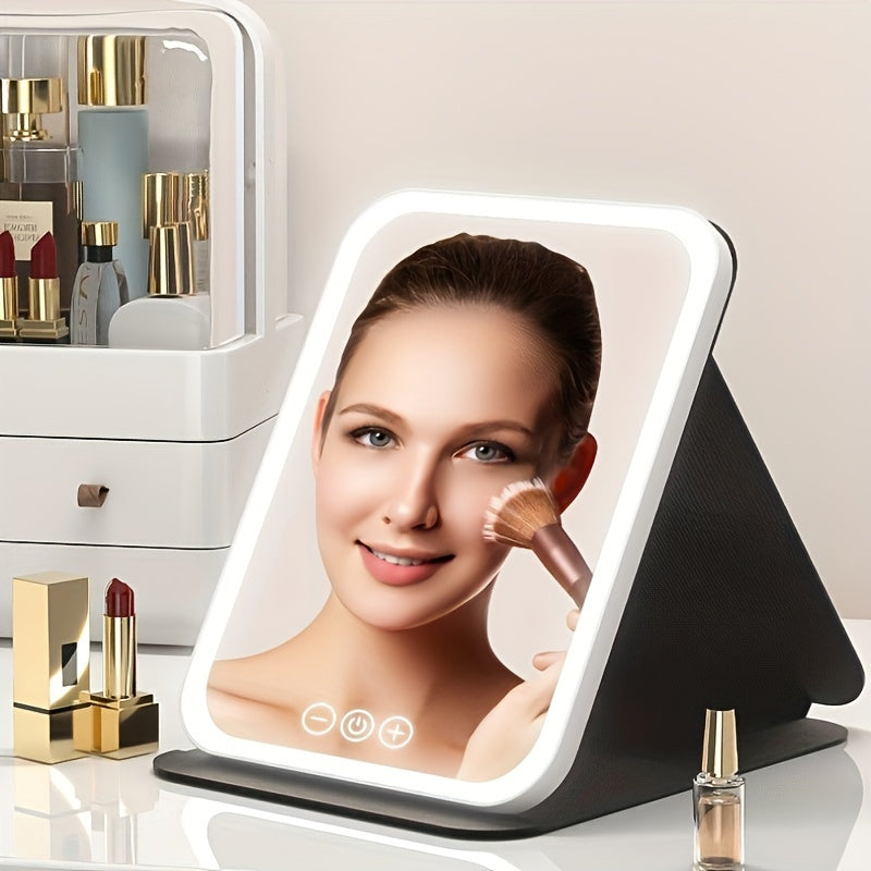 GlowMirror – LED Make-up Spiegel met USB-oplading