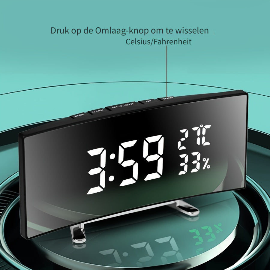 SmartClock - Slimme LED Wekker met USB-Functie