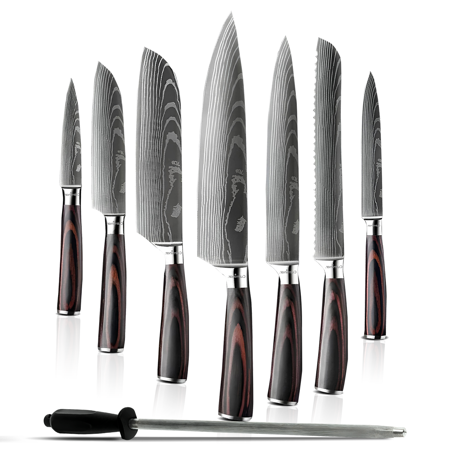 CulinaryMaster - Luxe Japanse Messen Set van 7