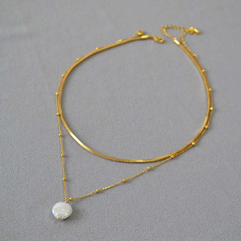 Isaline Necklace - Elegante Barok Parelketting