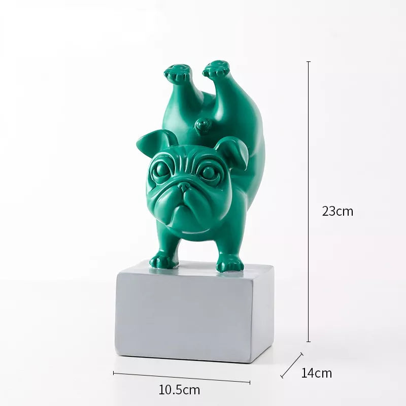 HappyPup Bulldog Sculptures - Speelse Interieurdecoratie voor Thuis