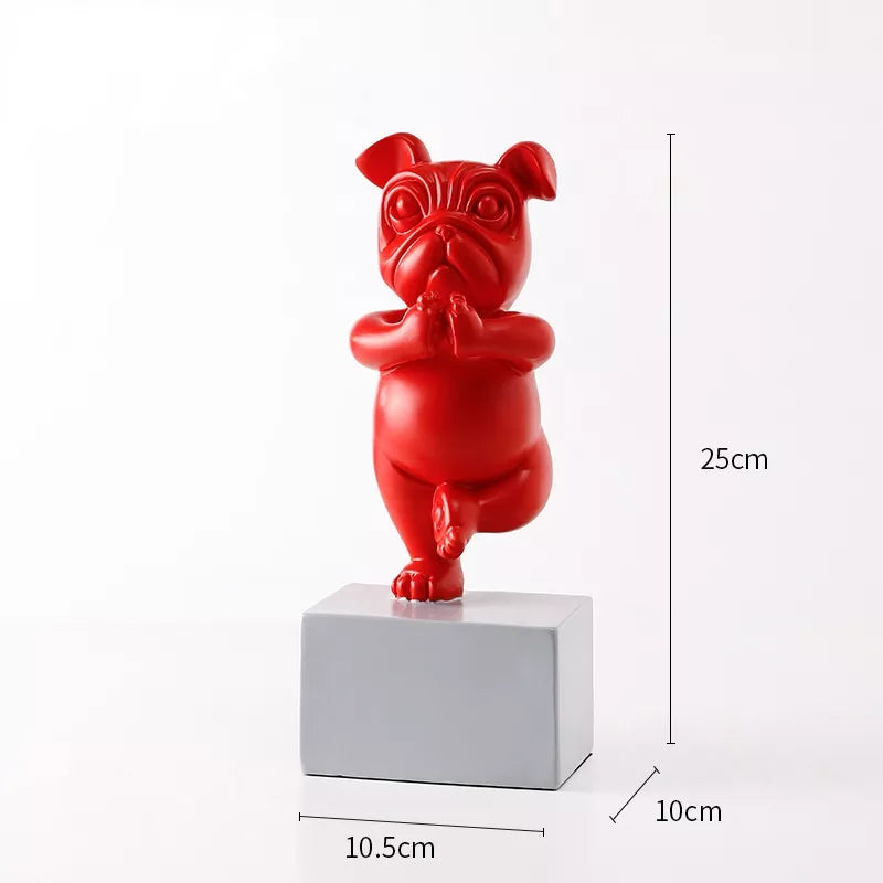 HappyPup Bulldog Sculptures - Speelse Interieurdecoratie voor Thuis