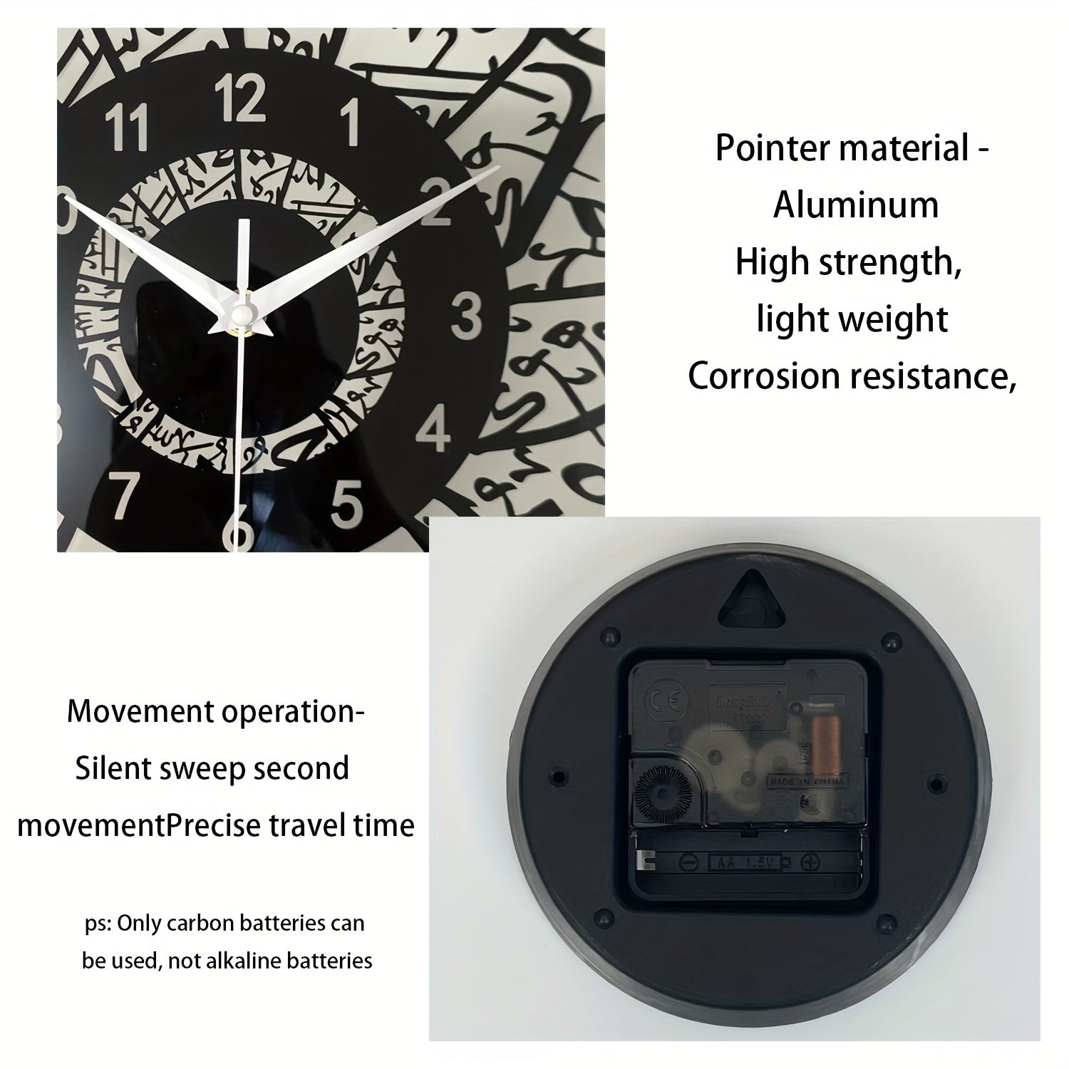 FaithTime Clock - Moderne Islamitische Wanddecoratie