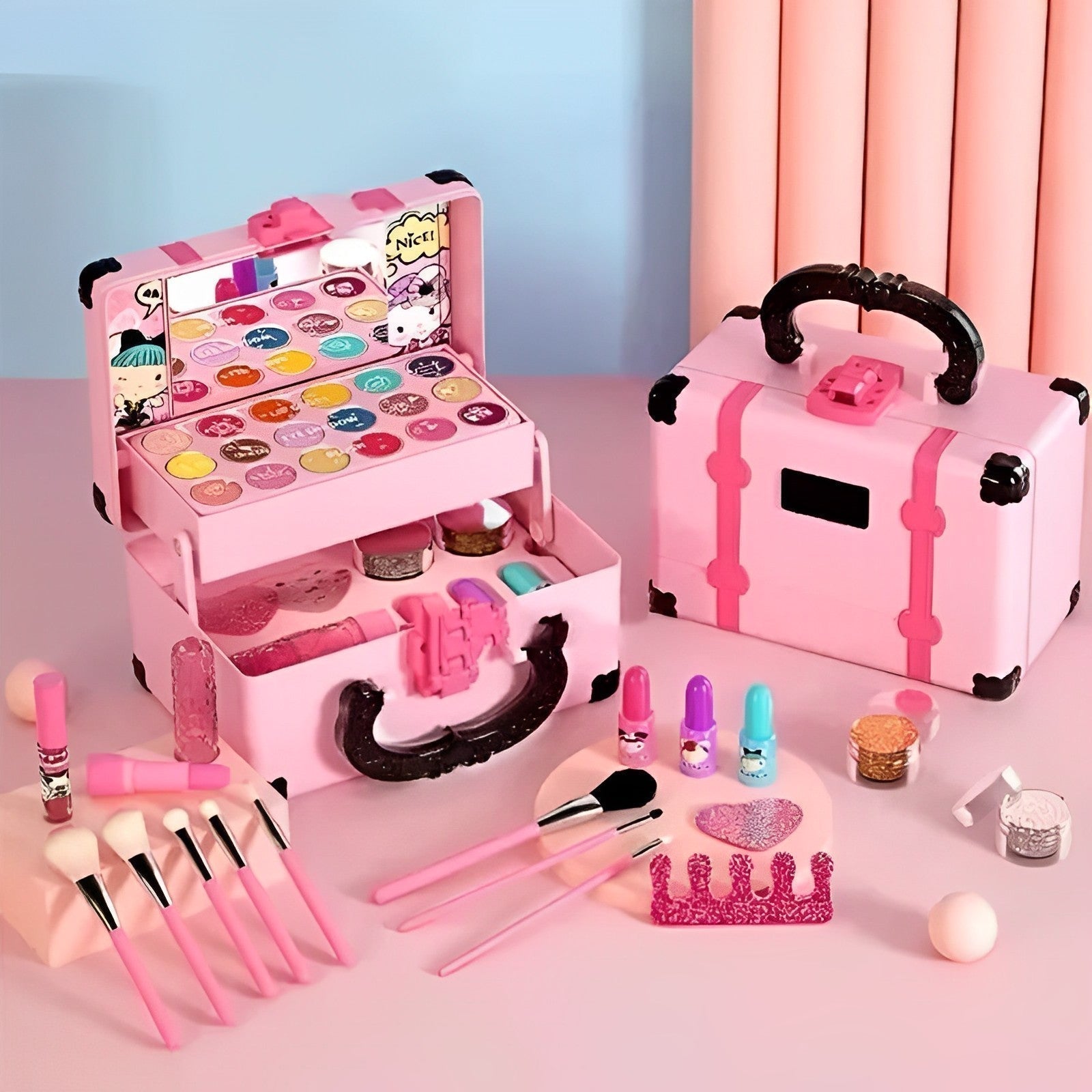 LittleGlam Set - Wasbare Make-up voor Kinderen