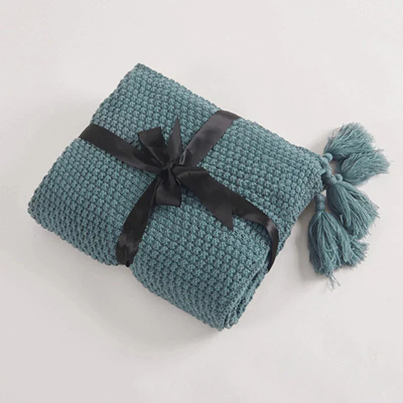 NordicCozy – Handgeweven Woldeken met Franje