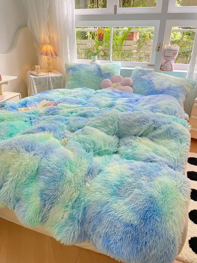 FluffCandy - Luxe Langharig Dekbedovertrek voor Winterse Warmte