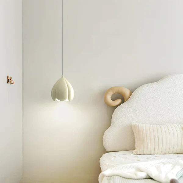 FlowerGlow Hanglamp - Elegante Crèmekleurige Hanglamp voor Warme Sfeervolle Interieurs
