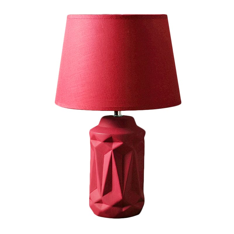 GloedGlow – Elegante Rood Keramische Nachtlamp