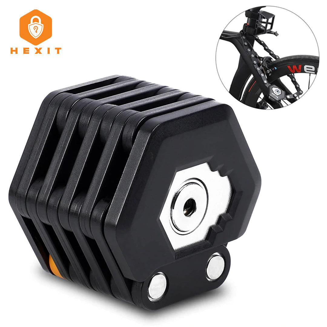 HEXIT™ FoldLock - Compact en Lichtgewicht Fietsslot