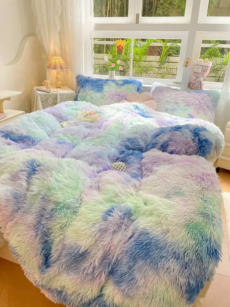 FluffCandy - Luxe Langharig Dekbedovertrek voor Winterse Warmte