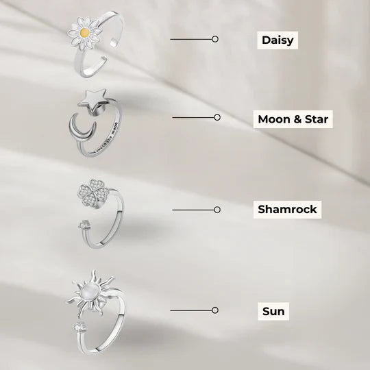 CalmRing Nua - Stijlvolle Ring voor Stress en Angst