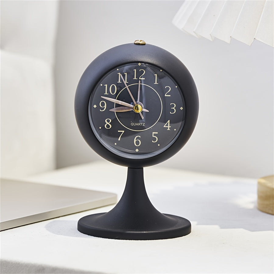 CartoonGlow Clock - Luxe LED Wekker met Gouden Accenten