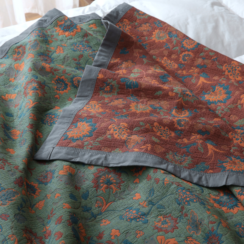 Gothel™ Retro Bloemendeken – Luxe Vintage Sfeer