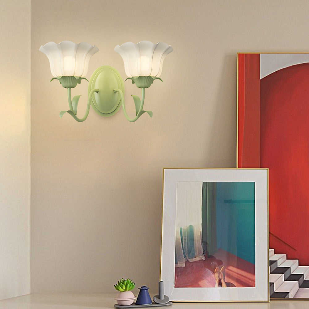 FloraGlow - 3D Glas Bloemenwandlamp voor Sfeerverlichting