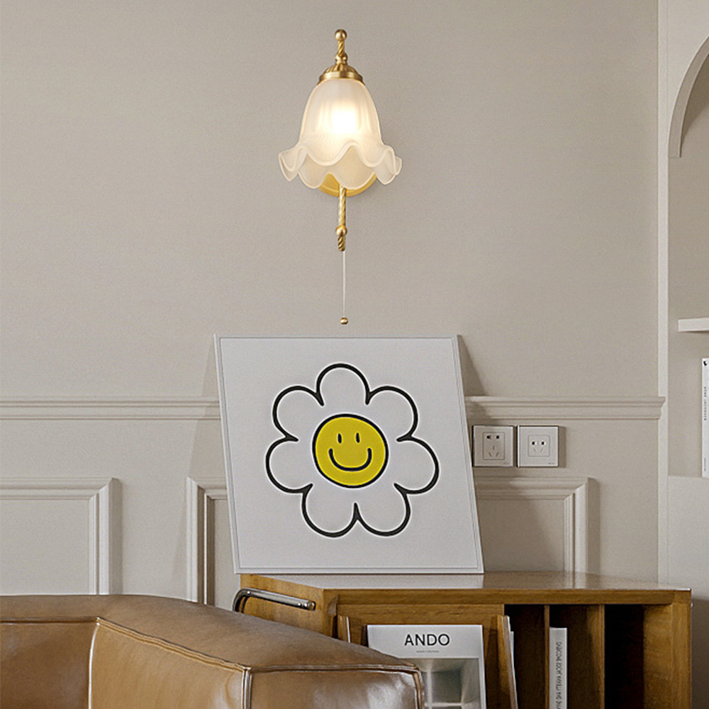 VintageGlow – Retro Glazen Wandlamp voor Sfeer