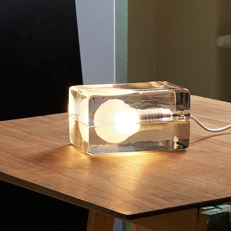 Icecube Lamp - Moderne tafellamp in de vorm van een ijsblok