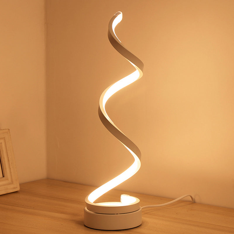 SpiraLuxe – Moderne LED Tafellamp met Spiraalontwerp