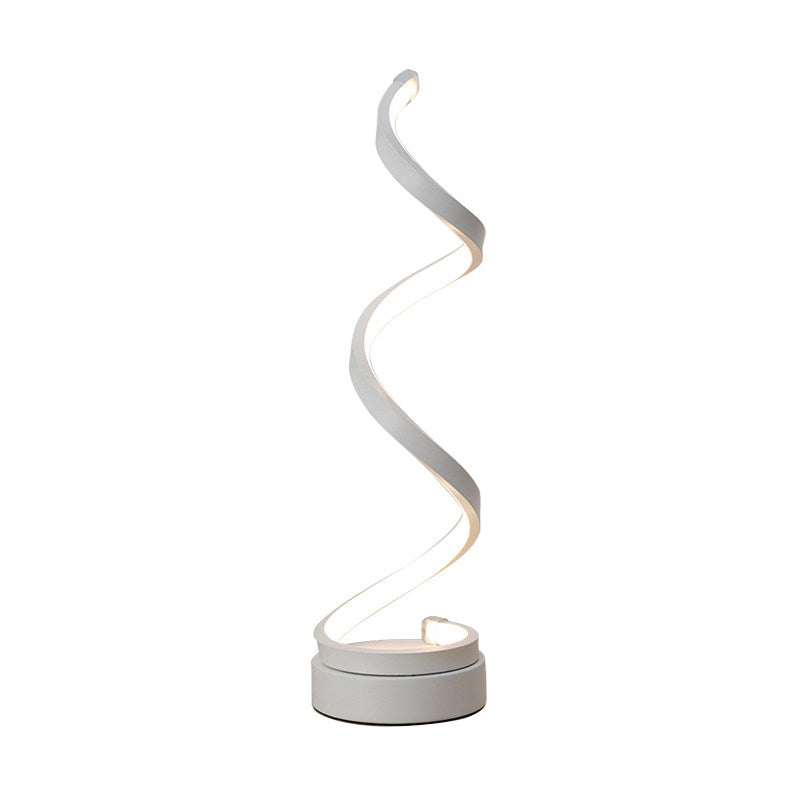 SpiraLuxe – Moderne LED Tafellamp met Spiraalontwerp