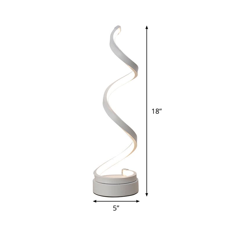 SpiraLuxe – Moderne LED Tafellamp met Spiraalontwerp