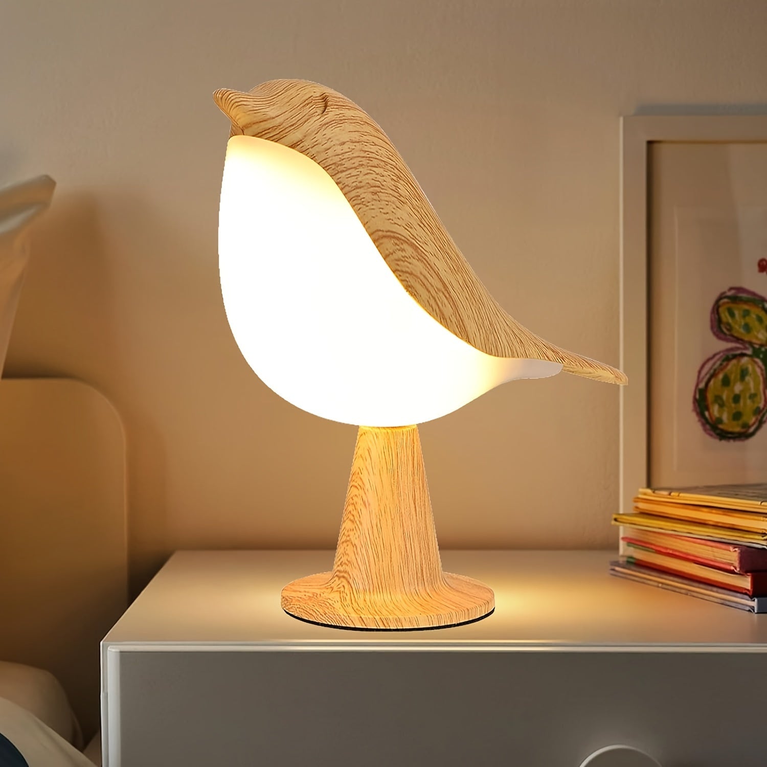 BrightNest - USB LED Vogel Tafellamp met Touch
