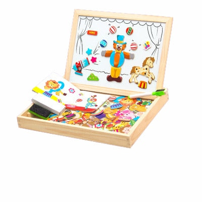 DrawPlay Board - Creatief Houten Magnetisch Krijtbord