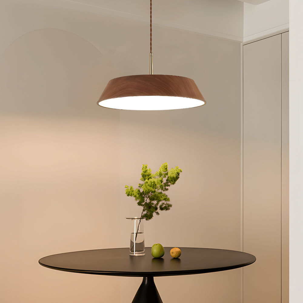 HarmonyGlow Pendant - Luxe Houten LED Hanglamp met Japanse Invloeden