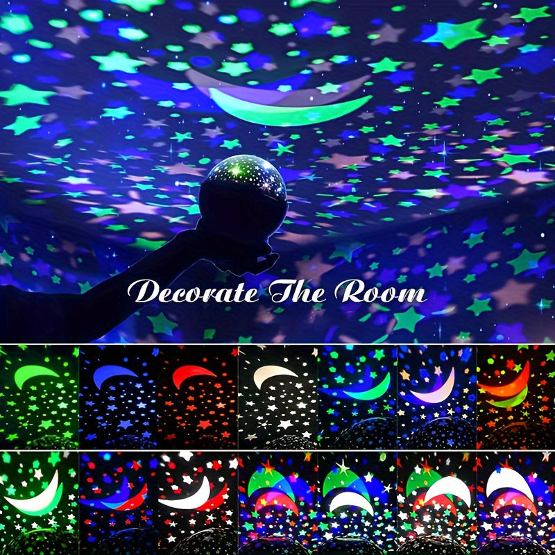 StarGlow Projector - LED Nachtlamp met Kleuren en USB