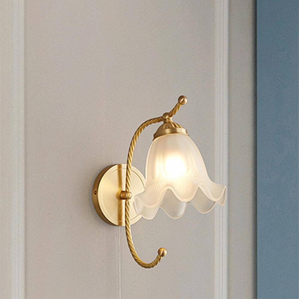 VintageGlow – Retro Glazen Wandlamp voor Sfeer