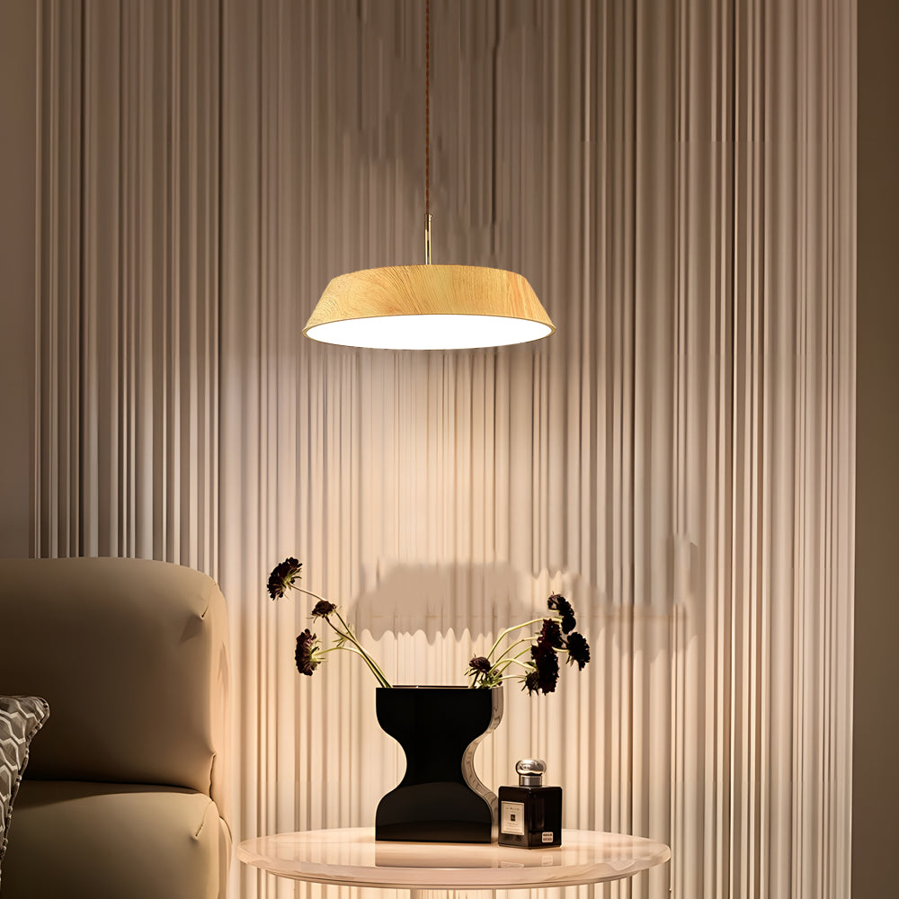 HarmonyGlow Pendant - Luxe Houten LED Hanglamp met Japanse Invloeden