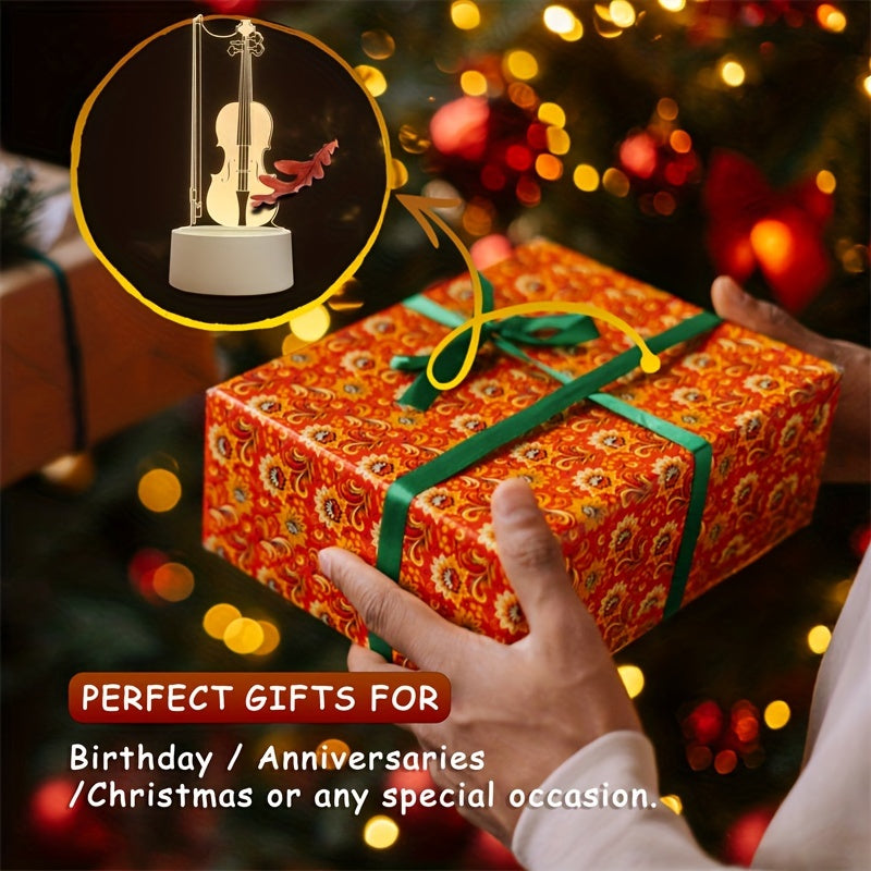MelodyGlow Lamp - 3D Cello LED Tafellamp