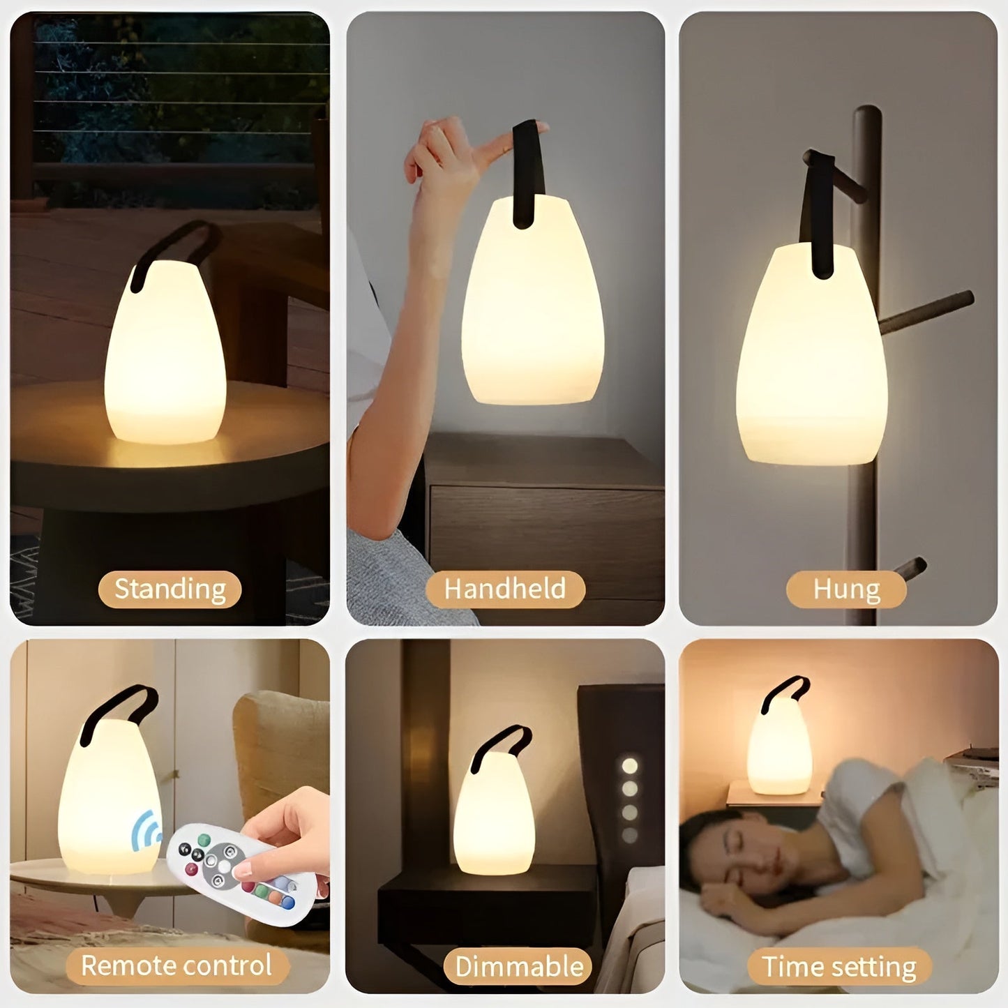 LuminaGlow Luxe LED Verlichting – Draagbaar en Waterdicht met 16 Kleuren