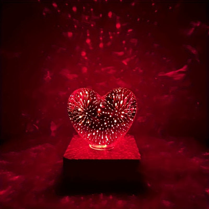 FireworkLight - 3D LED Hartlamp voor Romantisch Sfeerverlichting