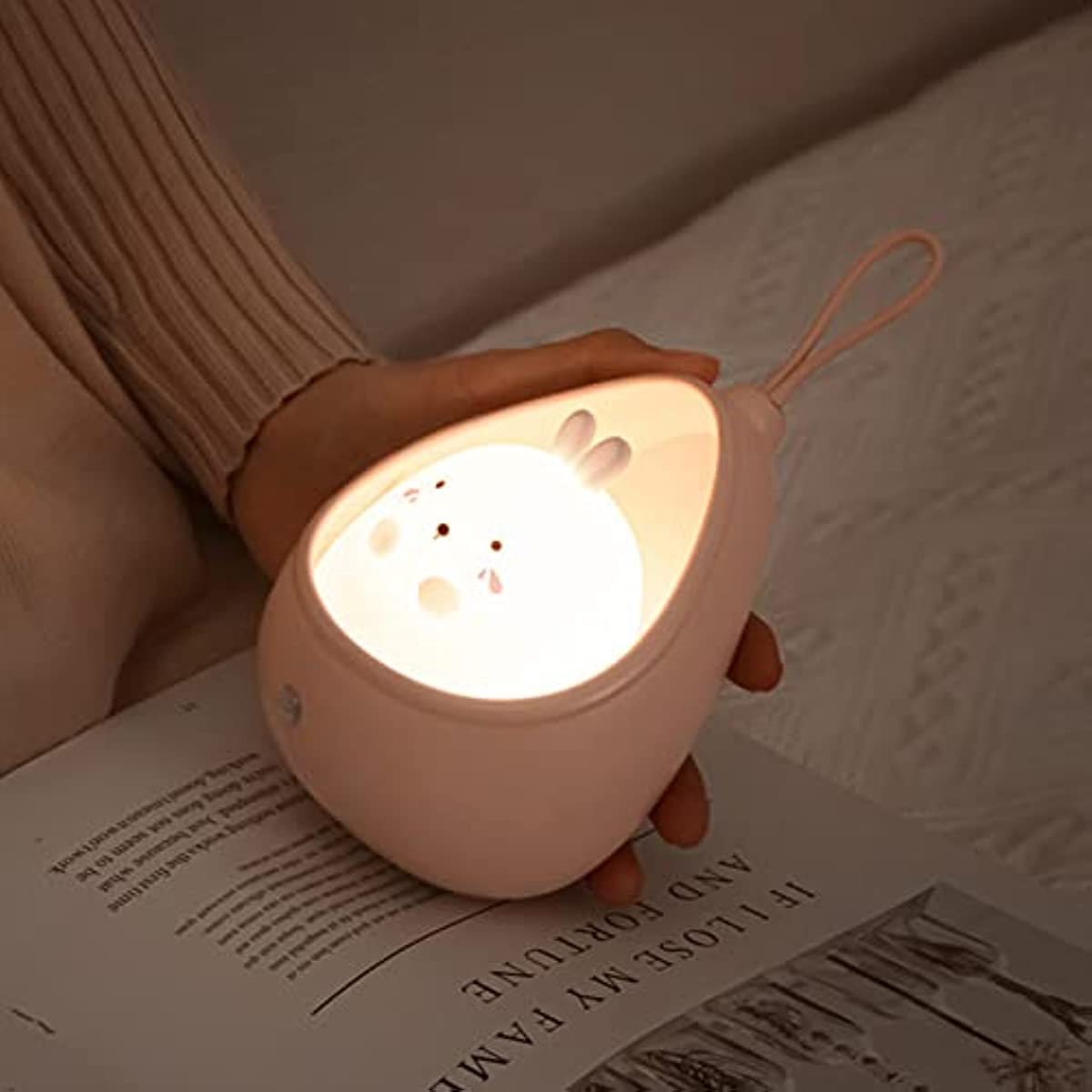 BunnyGlow - Oplaadbare Dieren Nachtlamp met Sensor