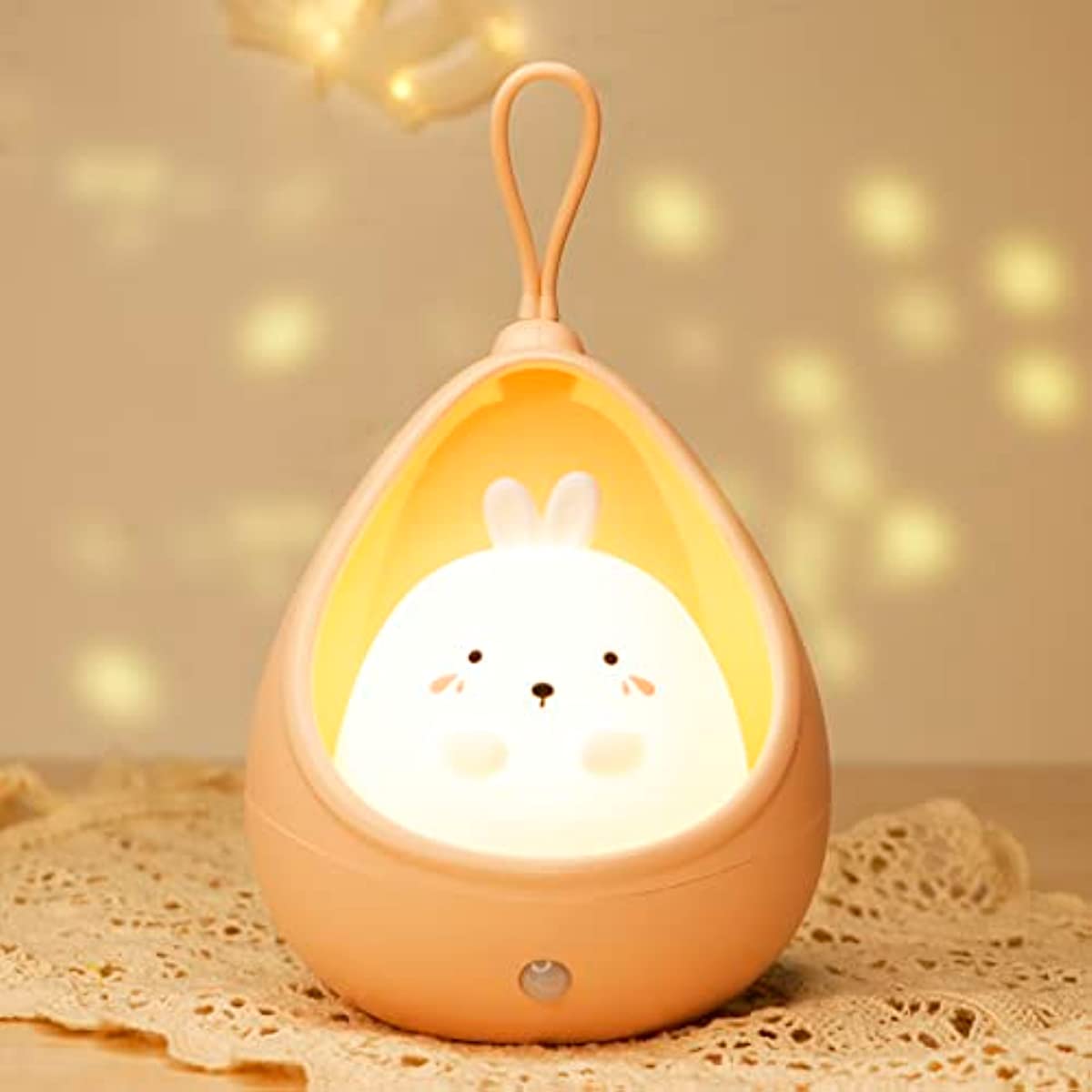 BunnyGlow - Oplaadbare Dieren Nachtlamp met Sensor