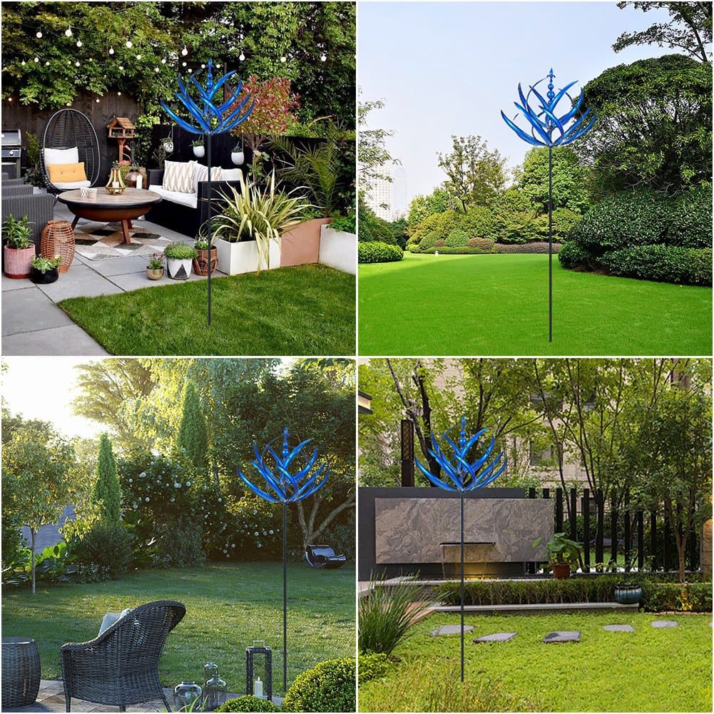 WindTwirl – Modern Tuin Windspinner voor Buiten