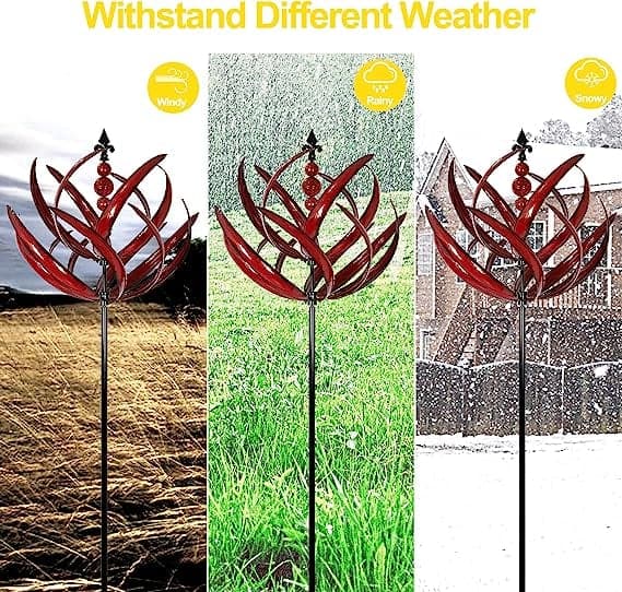 WindTwirl – Modern Tuin Windspinner voor Buiten